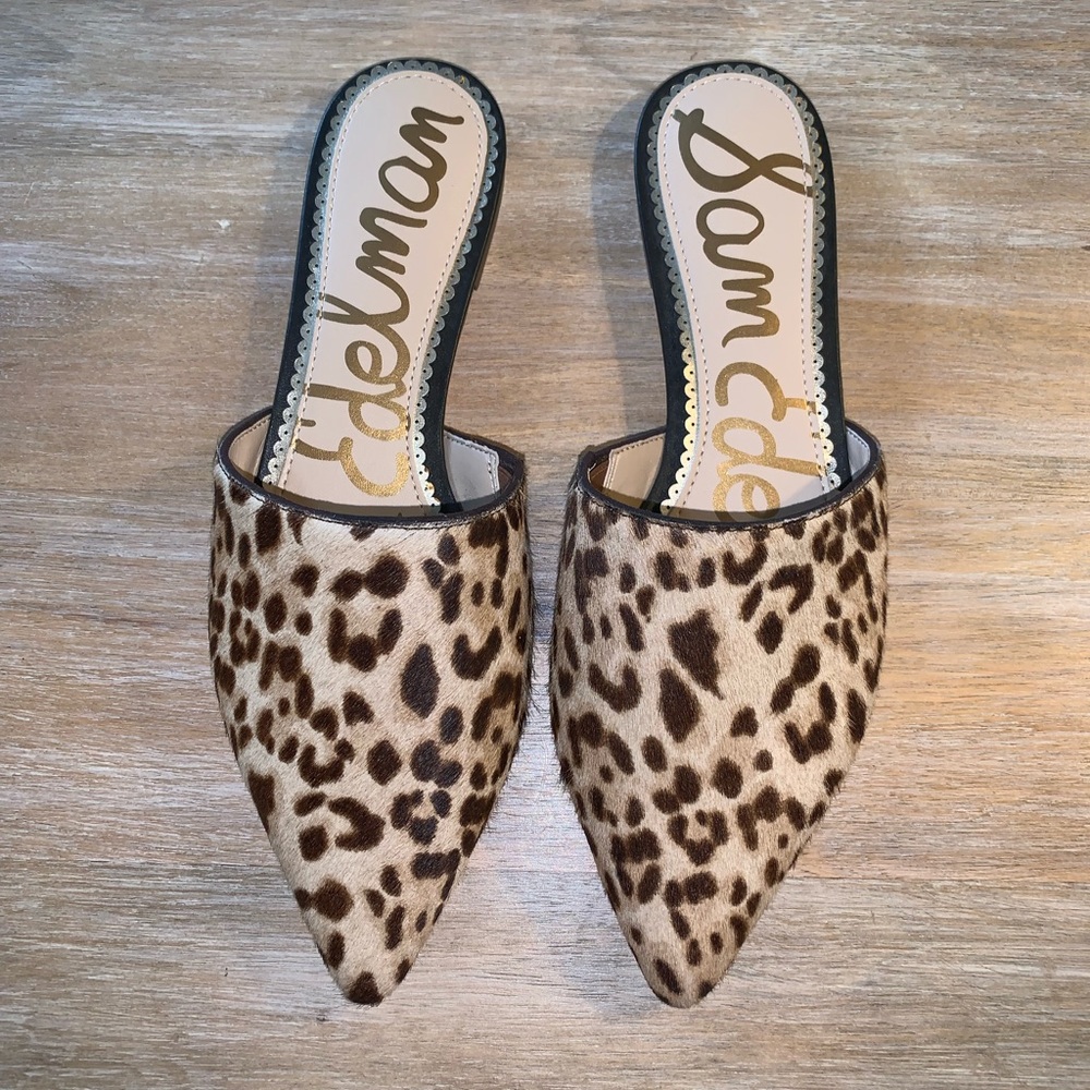 Sam Edelman Leopard Mules